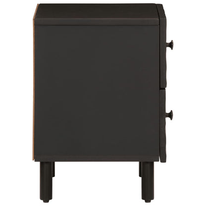 Bedside tables 2 pcs 40x33x46 cm solid mango wood black