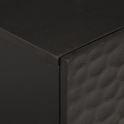 Bedside tables 2 pcs 40x33x46 cm solid mango wood black