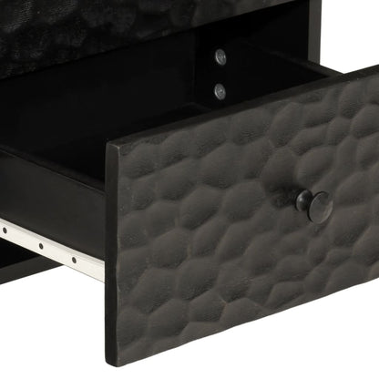 Bedside tables 2 pcs 40x33x46 cm solid mango wood black