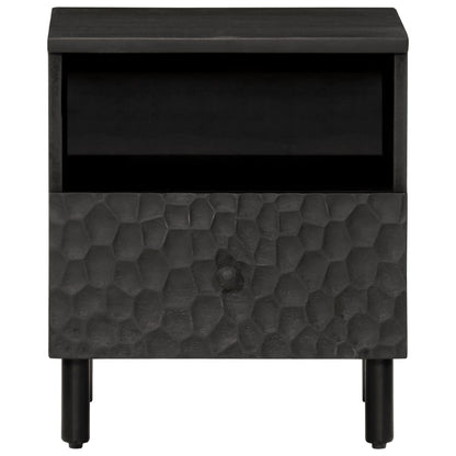 Bedside tables 2 pcs 40x33x46 cm solid mango wood black