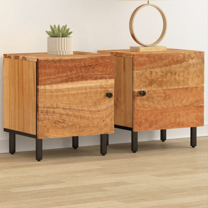 Bedside tables 2 pcs 40x33x46 cm solid acacia wood