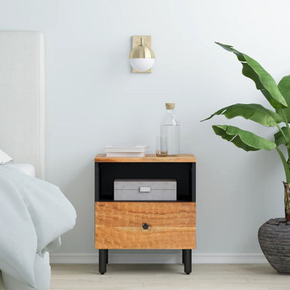 Bedside table 40x33x46 cm solid acacia wood