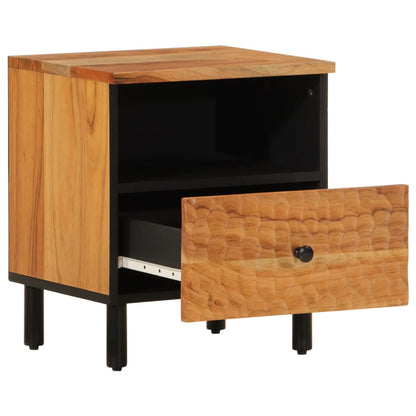 Bedside table 40x33x46 cm solid acacia wood