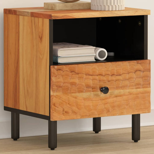 Bedside table 40x33x46 cm solid acacia wood