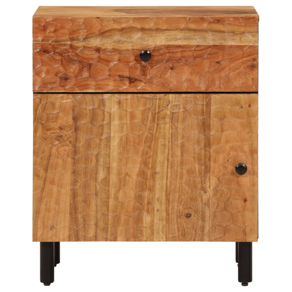 Bedside table 50x33x60 cm solid acacia wood