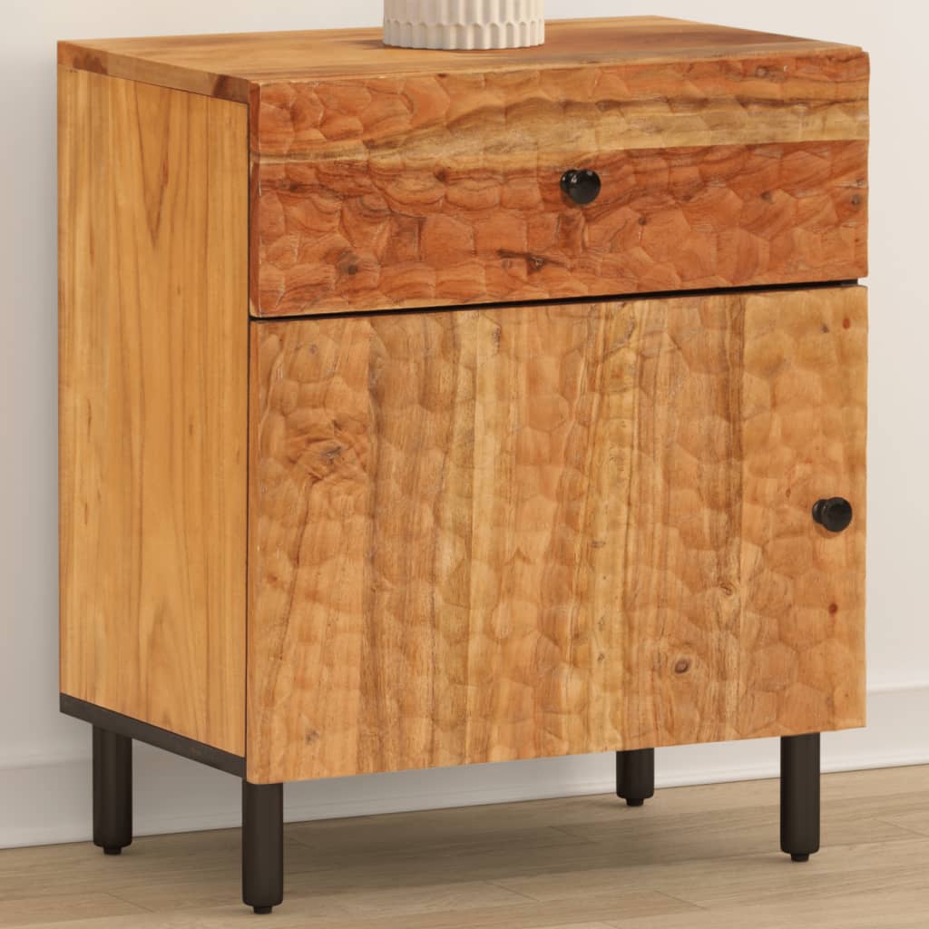 Bedside table 50x33x60 cm solid acacia wood