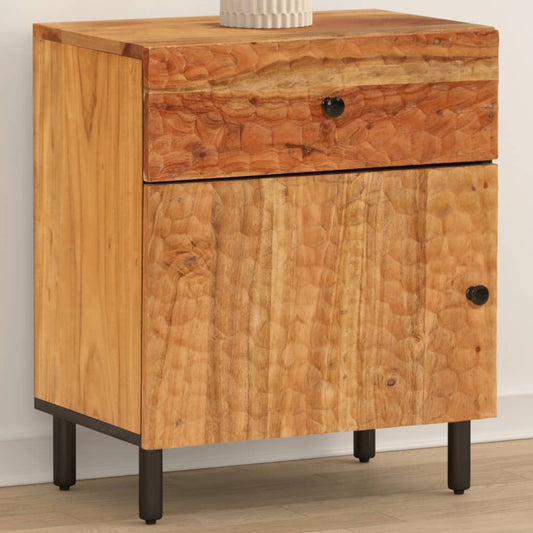 Bedside table 50x33x60 cm solid acacia wood