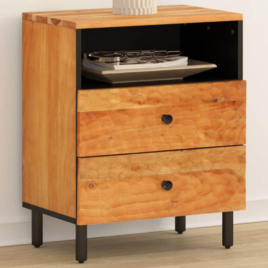 Bedside table 50x33x60 cm solid acacia wood
