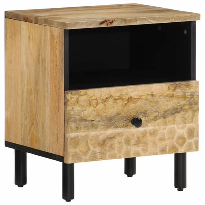 Bedside table 40x33x46 cm solid mango wood