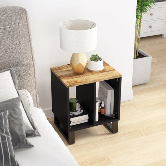 Side table 40x31x46 cm solid mango wood/wood derivative