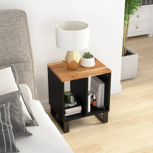 Side table 40x31x46 cm solid acacia/wood derivatives