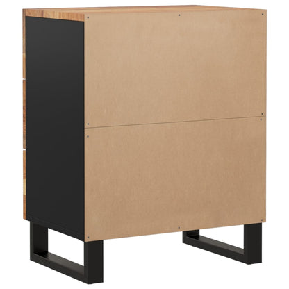 Bedside table 50x33x62 cm solid acacia/wood derivatives
