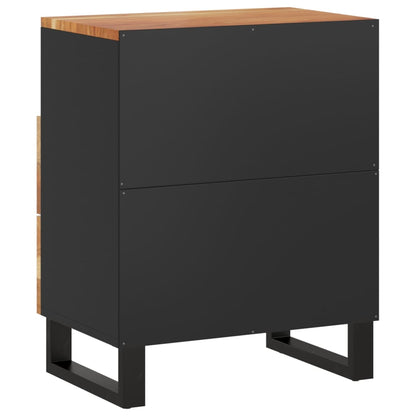 Bedside table 50x33x62 cm solid acacia/wood derivatives