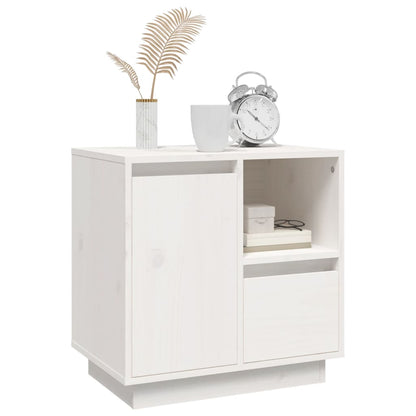 Bedside tables 2 pcs 50x34x50 cm solid pine white