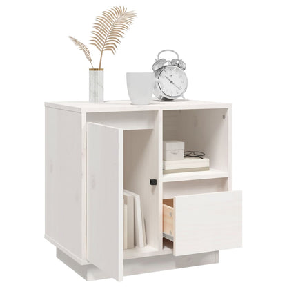Bedside tables 2 pcs 50x34x50 cm solid pine white