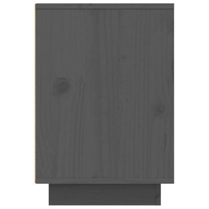 Bedside table 50x34x50 cm solid pine wood grey