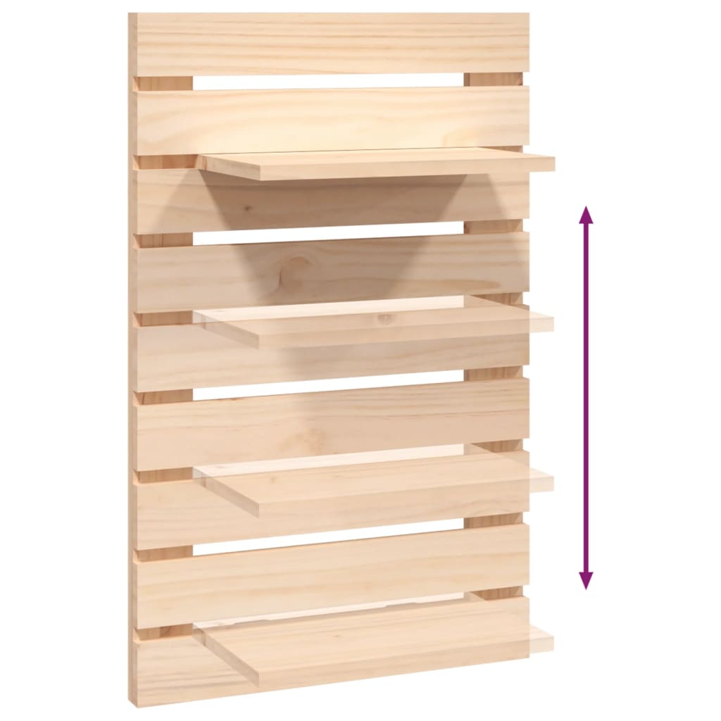 Wall Mount Shelves 2 pcs Solid Pine