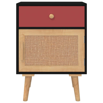 Bedside tables 2 pcs 40x30x55 cm wood derivatives black