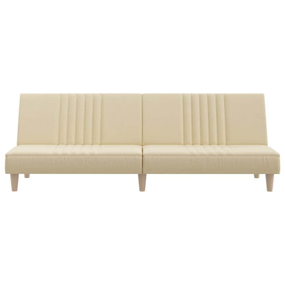 Sofá-cama tecido creme