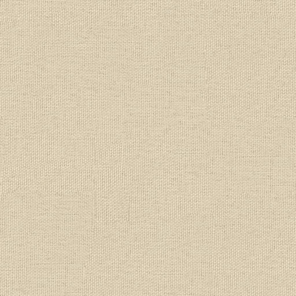 Sofá-cama com apoio de braços tecido cor creme