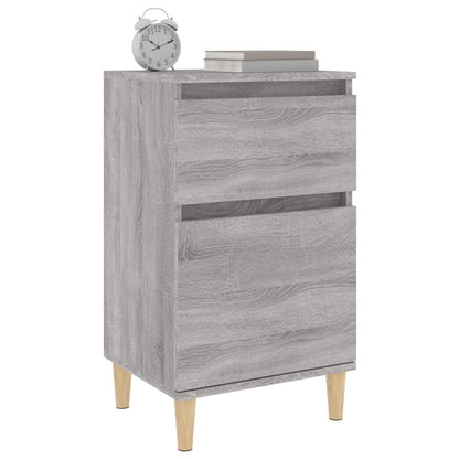 Mesa de cabeceira 40x35x70 cm cinzento sonoma