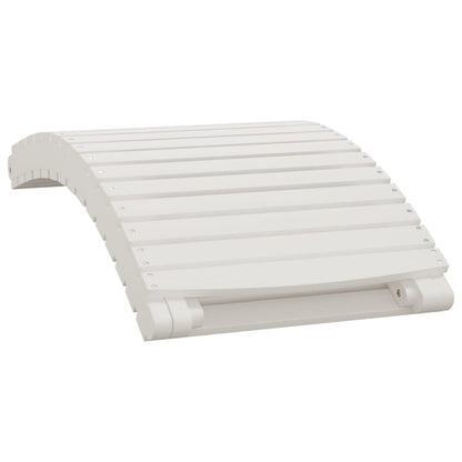 Sun lounger 184x55x64 cm solid acacia wood white