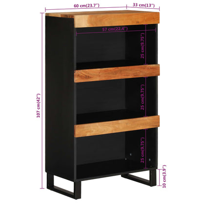 Support unit 60x33x107 cm solid acacia wood