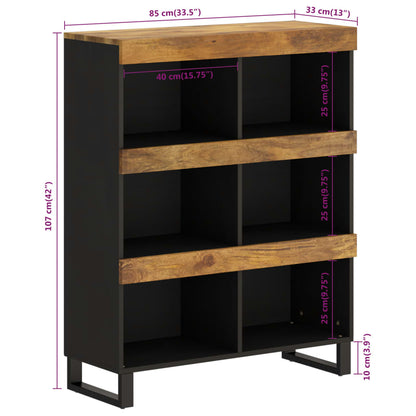 Support unit 85x33x107 cm solid mango wood