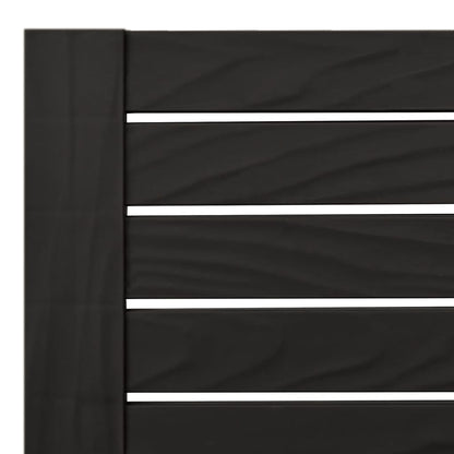 Sun lounger 2 pcs 155x58x83 cm black polypropylene