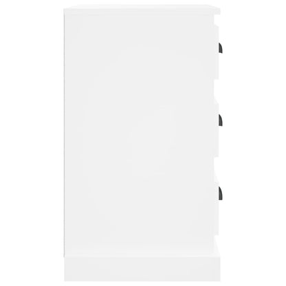 Bedside table 39x39x67 cm wood derivatives white