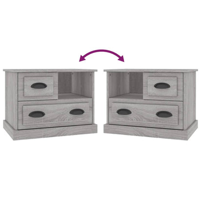 Bedside table 60x39x45 cm Sonoma grey