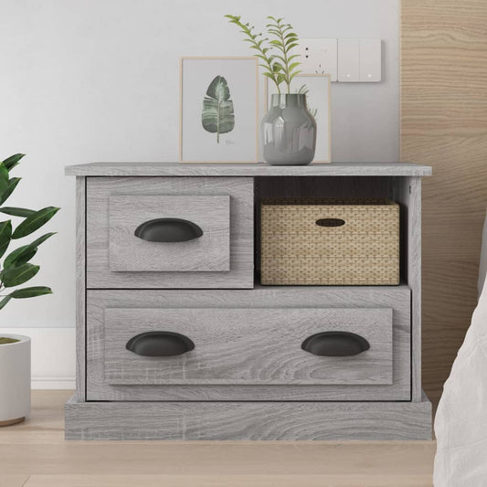 Bedside table 60x39x45 cm Sonoma grey