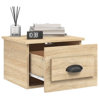Wall mounted bedside table 41.5x36x28 cm Sonoma oak