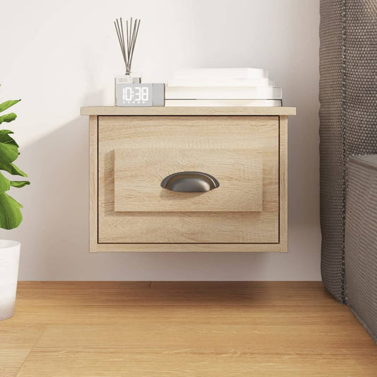 Wall mounted bedside table 41.5x36x28 cm Sonoma oak