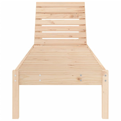 Sun loungers 2 pcs 199.5x60x74 cm solid pine wood
