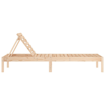 Sun loungers 2 pcs 199.5x60x74 cm solid pine wood
