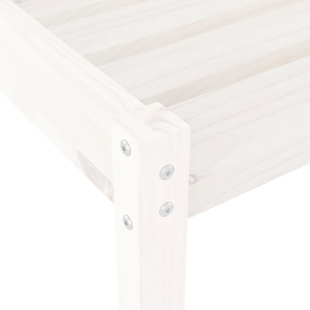 Sun loungers 2 pcs 199.5x60x74 cm solid pine white