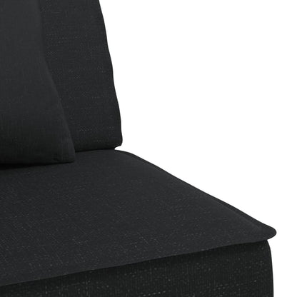Sofá-cama em forma de L 279x140x70 cm tecido preto