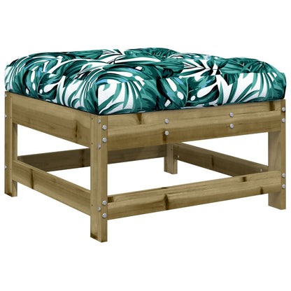 10 pcs conjunto lounge de jardim c/ almofadões pinho impregnado
