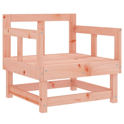 7 pcs conjunto lounge de jardim madeira de douglas maciça