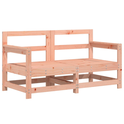 7 pcs conjunto lounge de jardim madeira de douglas maciça