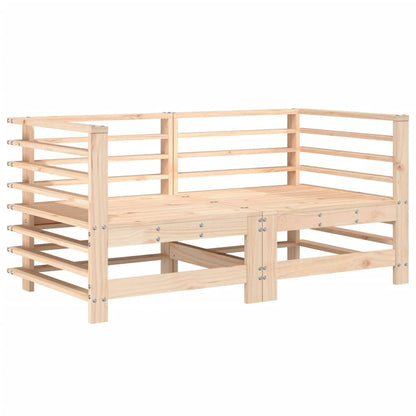 7 pcs conjunto lounge de jardim pinho maciço