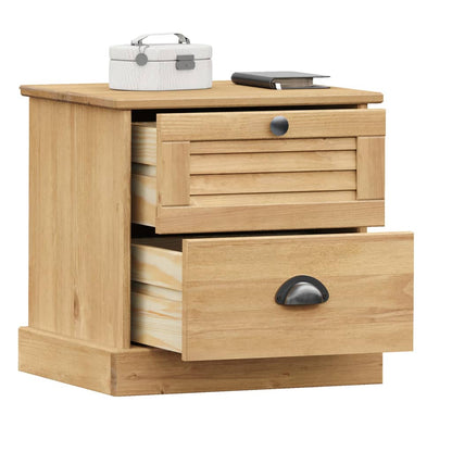 VIGO bedside table 42x35x42 cm solid pine wood