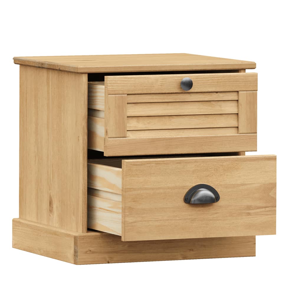 VIGO bedside table 42x35x42 cm solid pine wood