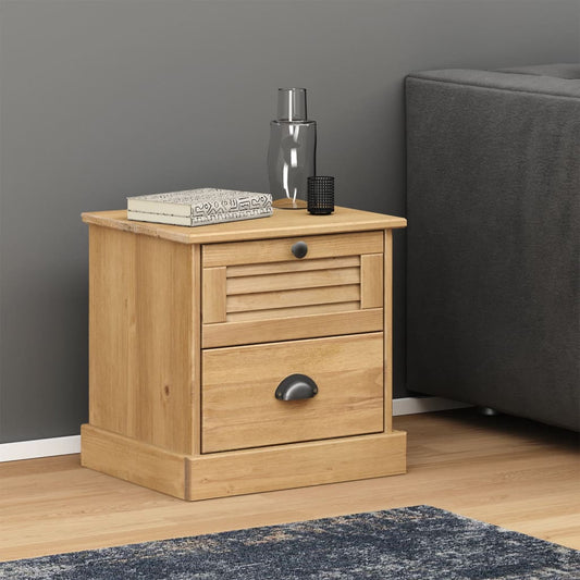 VIGO bedside table 42x35x42 cm solid pine wood