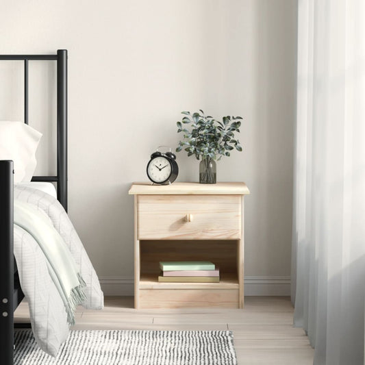 HIGH bedside table 41x35x41 cm solid pine wood