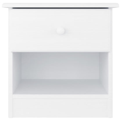 HIGH bedside table 41x35x41 cm solid pine white