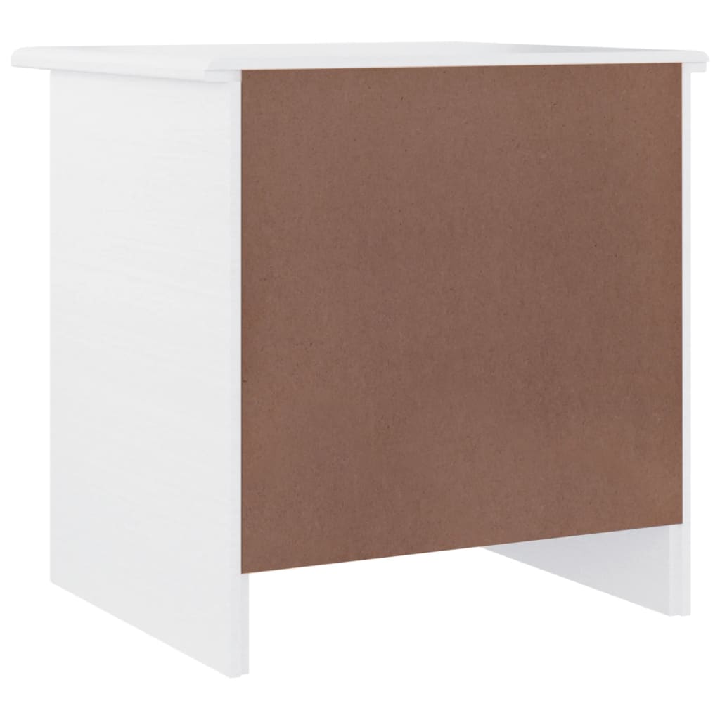 HIGH bedside table 41x35x41 cm solid pine white