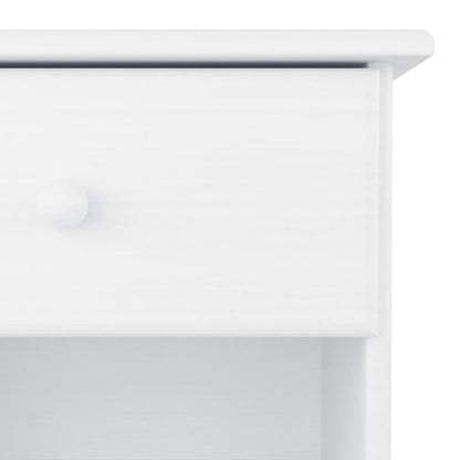 HIGH bedside table 41x35x41 cm solid pine white