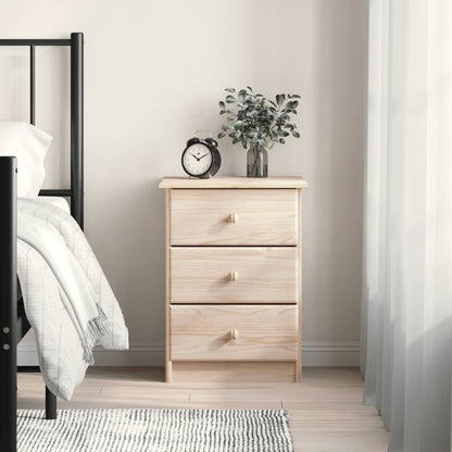 HIGH bedside table 41x35x55.5 cm solid pine wood